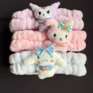 Plush Sanrio Headbands for Kids - Pink, Purple, blue